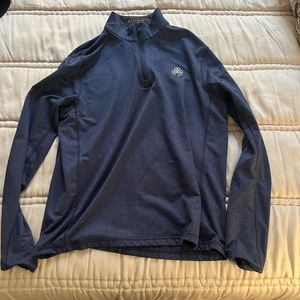 Greyson Navy Blue Quarter-Zip Sweatshirt